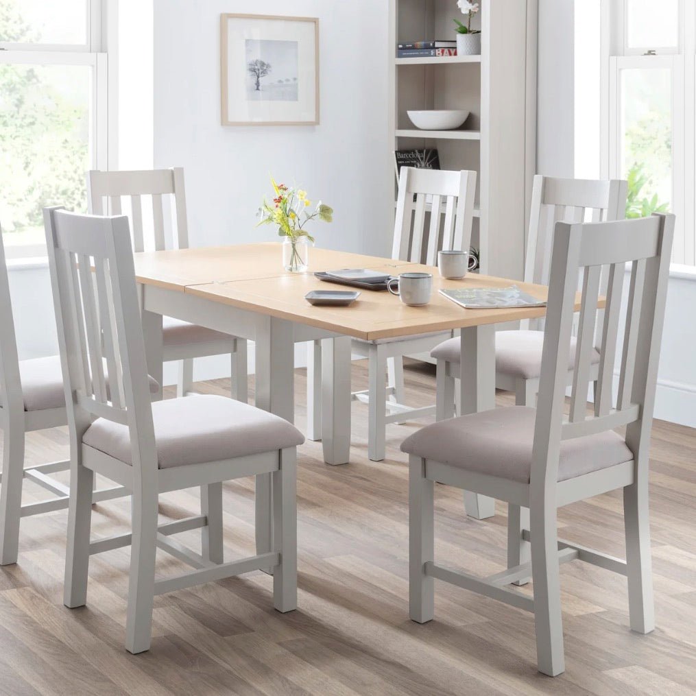 Richmond Elephant Grey Flip Top Dining Table4 - Duck Barn Interiors