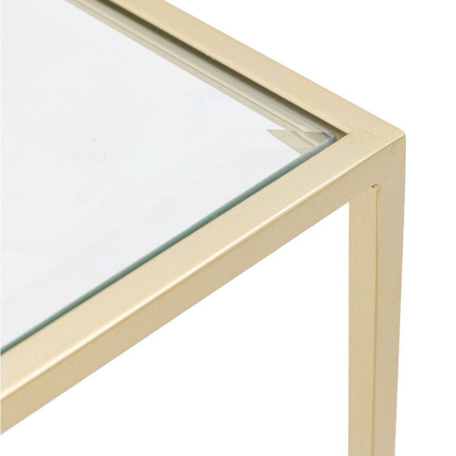 Rothbury Glass Console Table - Champagne7 - Duck Barn Interiors