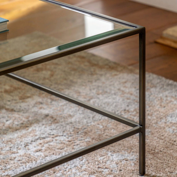 Rothbury Rectangular Glass Coffee Table2 - Duck Barn Interiors