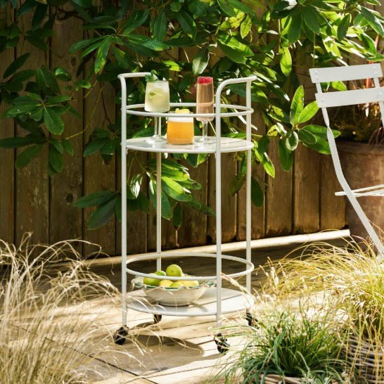 Round Drinks Trolley - Clay1 - Duck Barn Interiors