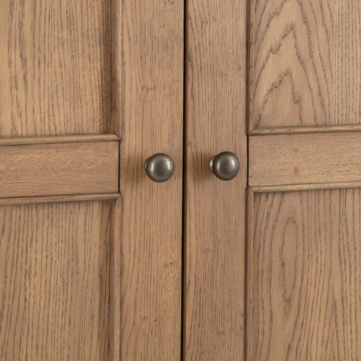 Rusper Oak 2 Door Wardrobe with Drawer18 - Duck Barn Interiors