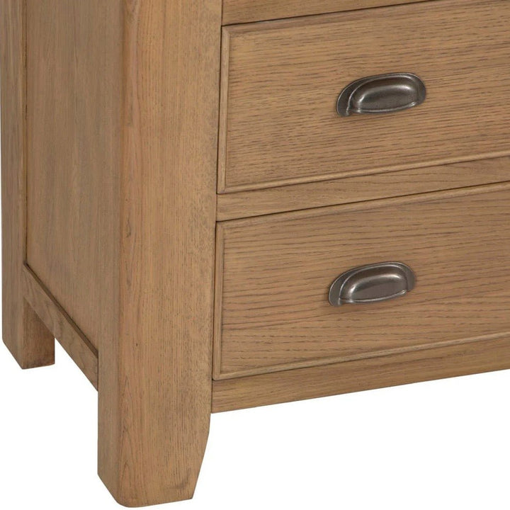 Rusper Oak 2 Over 3 Chest of Drawers5 - Duck Barn Interiors