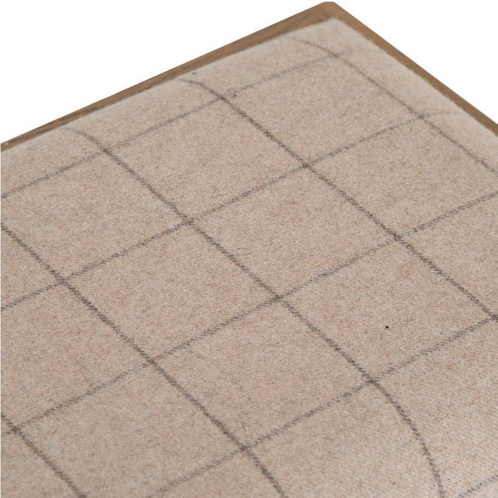 Rusper Oak 3 Basket Hall Storage Bench With Natural Check Seat5 - Duck Barn Interiors