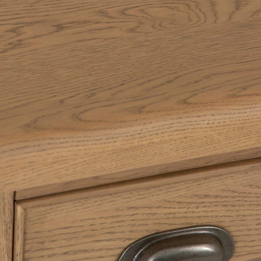 Rusper Oak 3 Drawer Bedside Table - Large13 - Duck Barn Interiors