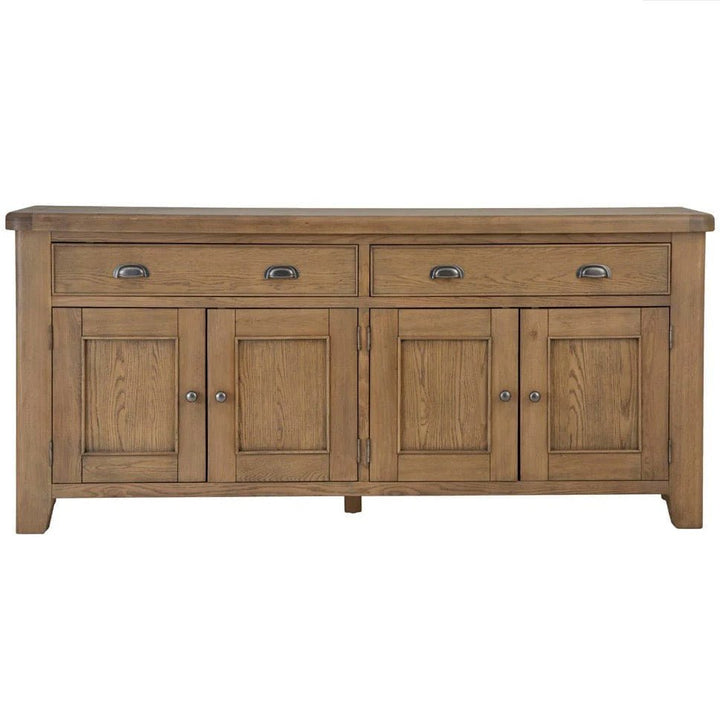 Rusper Oak 4 Door Large Sideboard16 - Duck Barn Interiors