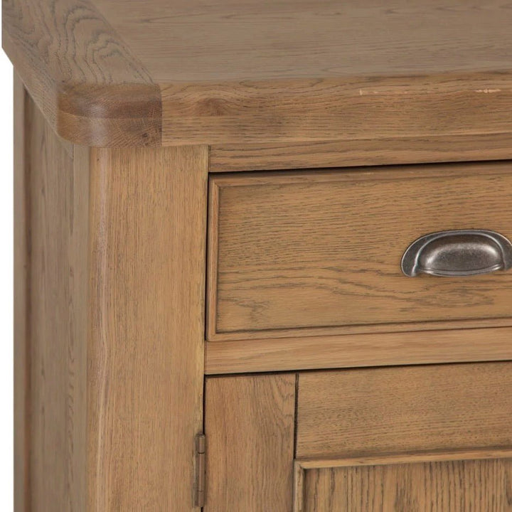 Rusper Oak 4 Door Large Sideboard11 - Duck Barn Interiors
