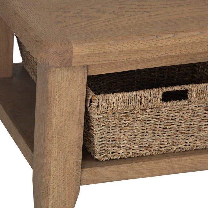 Rusper Oak Coffee Table with Baskets11 - Duck Barn Interiors