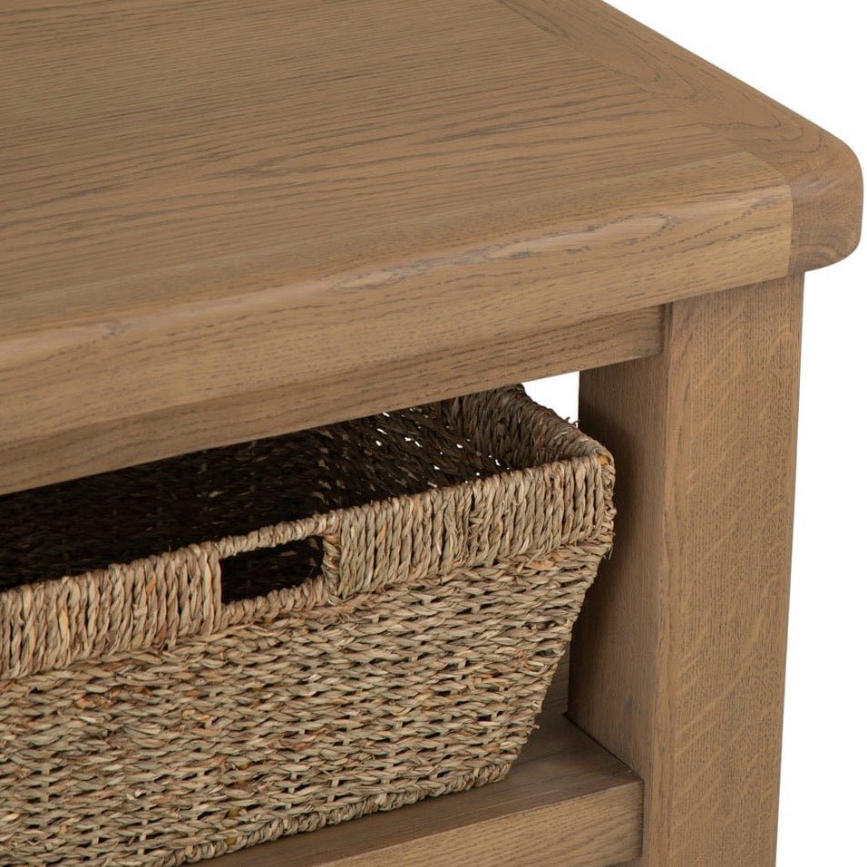 Rusper Oak Coffee Table with Baskets9 - Duck Barn Interiors