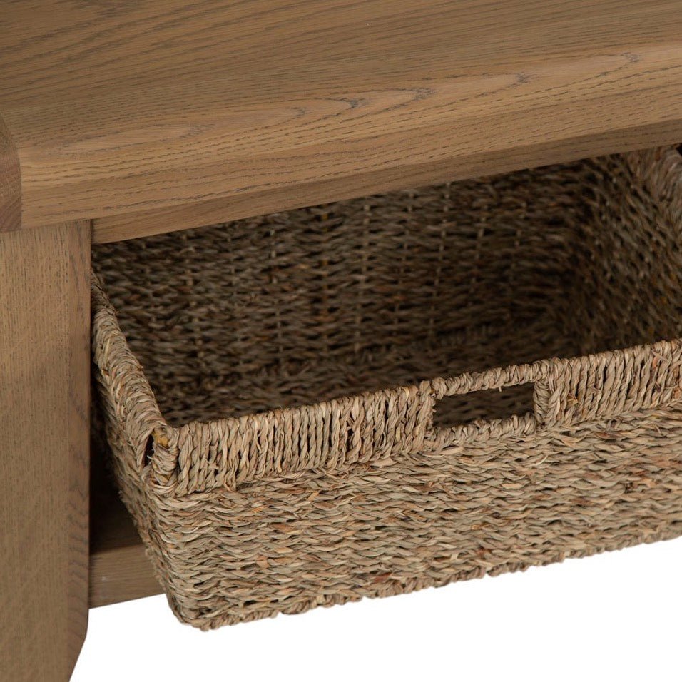 Rusper Oak Coffee Table with Baskets10 - Duck Barn Interiors