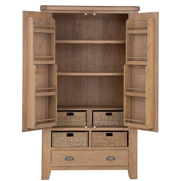 Rusper Oak Double Larder Unit16 - Duck Barn Interiors
