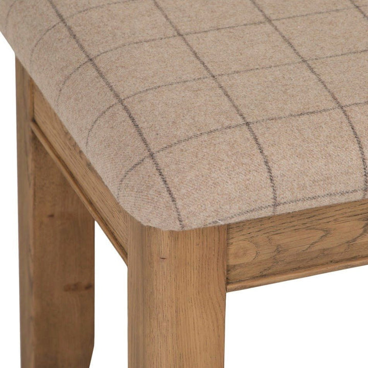 Rusper Oak Dressing Table Stool5 - Duck Barn Interiors