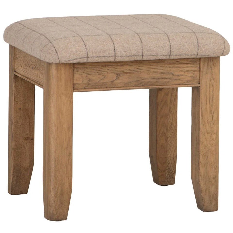 Rusper Oak Dressing Table Stool1 - Duck Barn Interiors