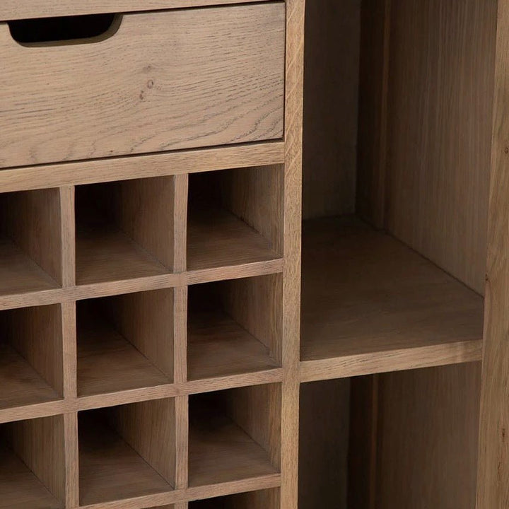 Rusper Oak Drinks Cabinet Cupboard13 - Duck Barn Interiors