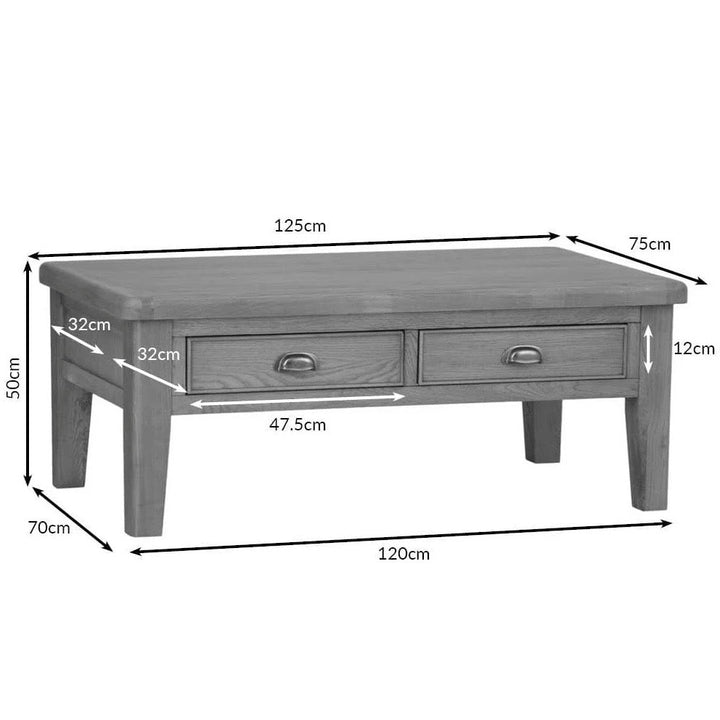 Rusper Oak Large Coffee Table14 - Duck Barn Interiors