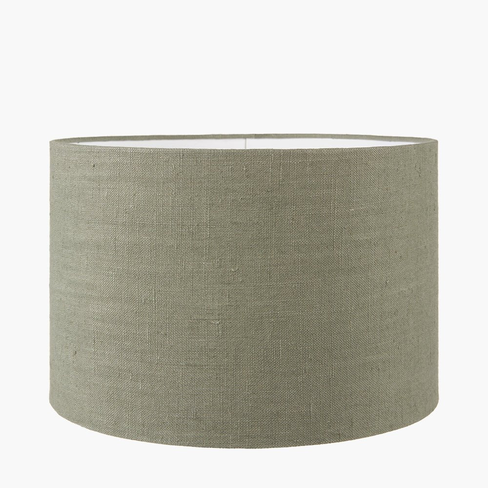 Safari Tall Glass Table Lamp with Edward Pistachio Green Shade - 40cm5 - Duck Barn Interiors
