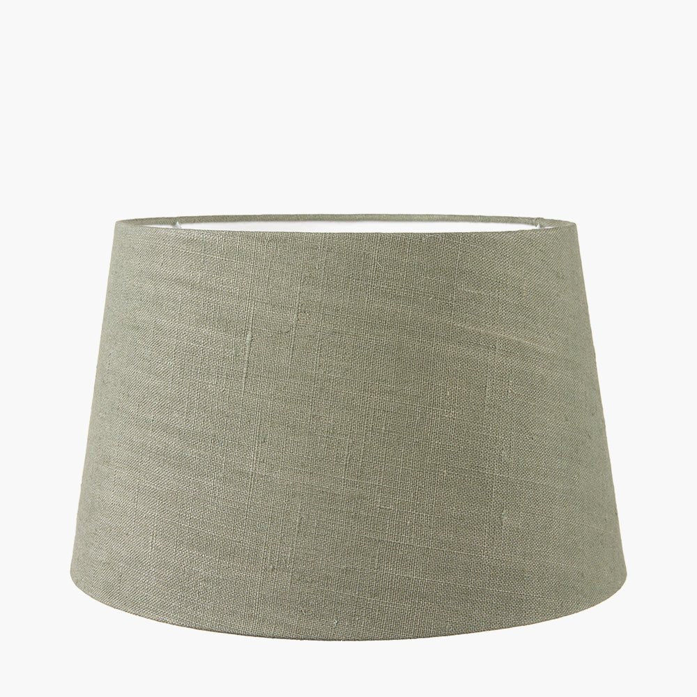 Safari Tall Glass Table Lamp with Milos Pistachio Green Shade - 40cm5 - Duck Barn Interiors