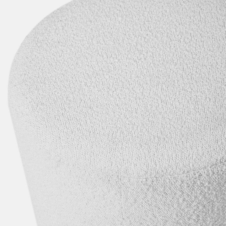 Sassari Boucle Pouffe - White4 - Duck Barn Interiors