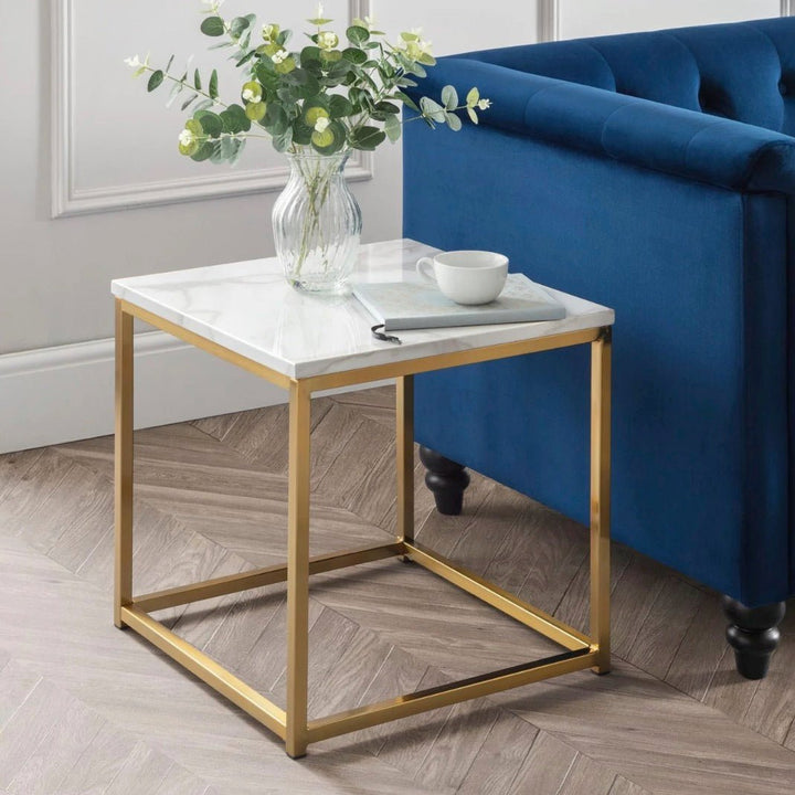 Scala Lamp Table - Gold1 - Duck Barn Interiors