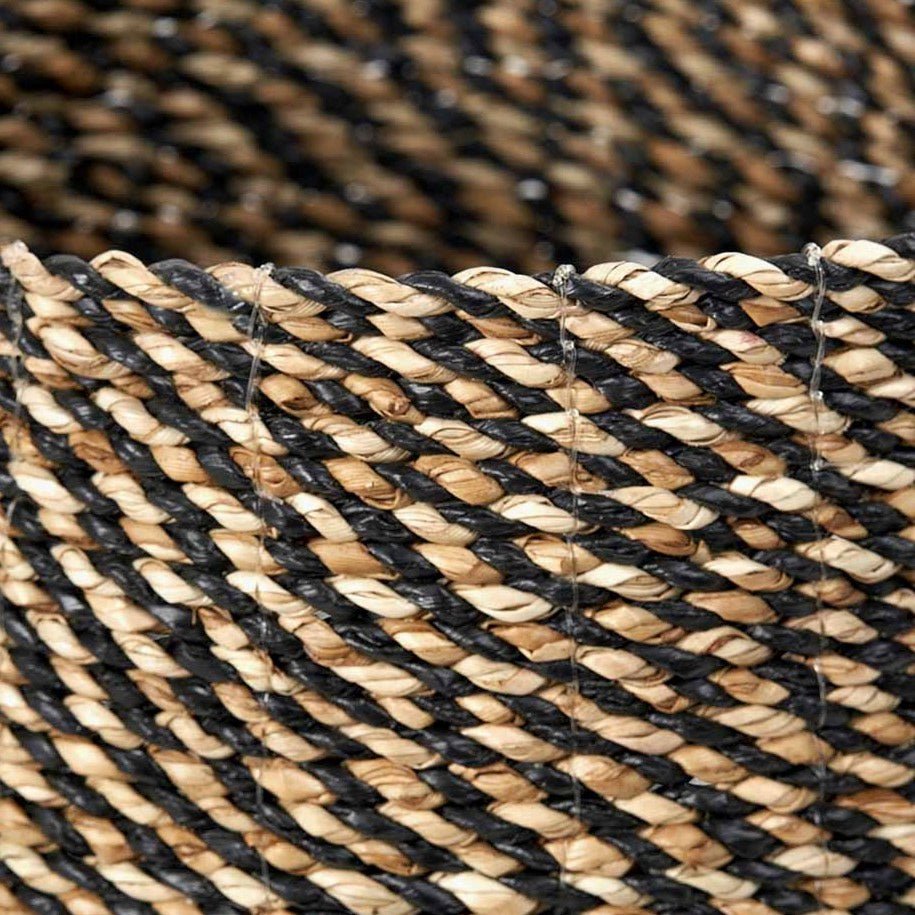 Seagrass Natural & Black Baskets - Set of 24 - Duck Barn Interiors