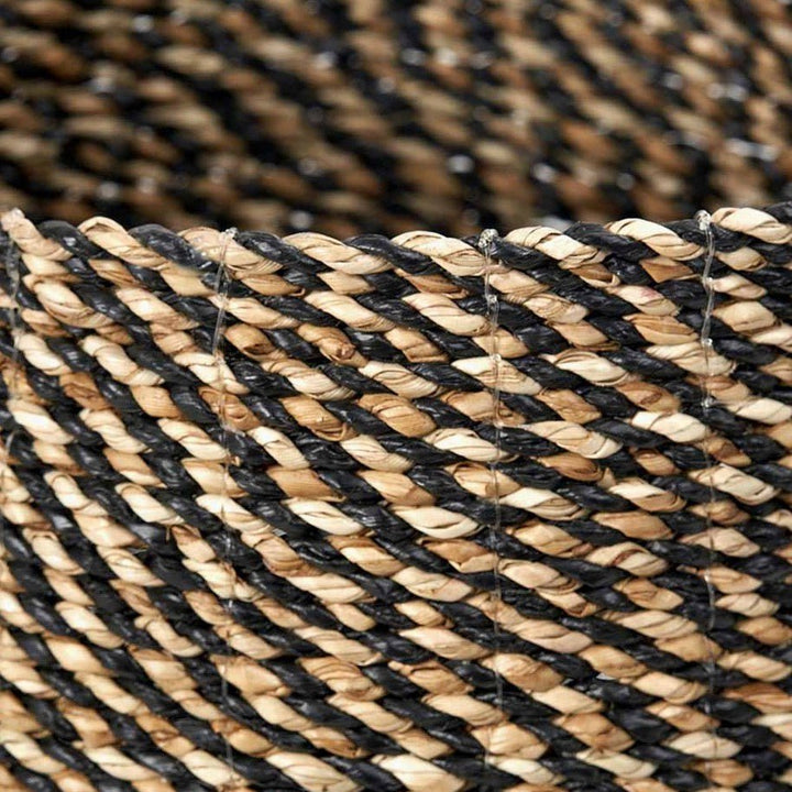 Seagrass Natural & Black Baskets - Set of 24 - Duck Barn Interiors