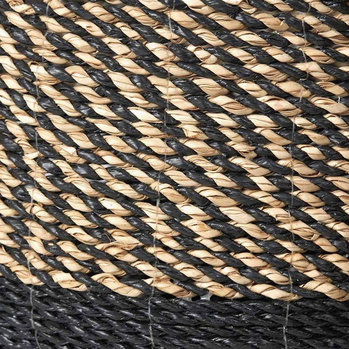 Seagrass Natural & Black Baskets - Set of 23 - Duck Barn Interiors