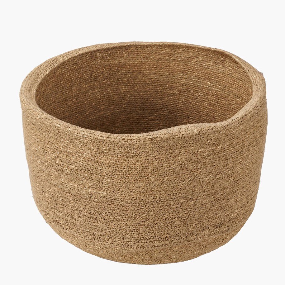 Seagrass Natural Round Basket5 - Duck Barn Interiors