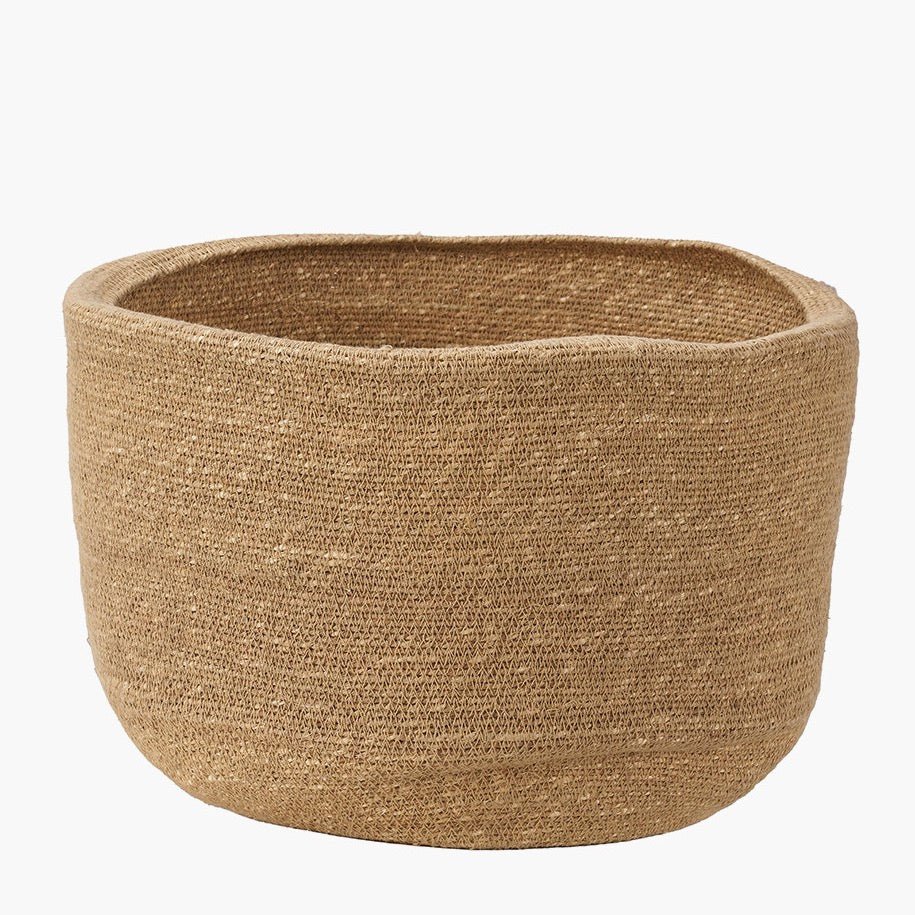 Seagrass Natural Round Basket3 - Duck Barn Interiors