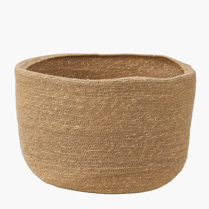 Seagrass Natural Round Basket3 - Duck Barn Interiors