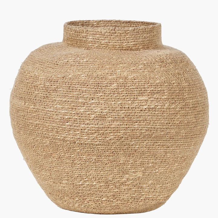 Seagrass Natural Vase Shaped Basket3 - Duck Barn Interiors