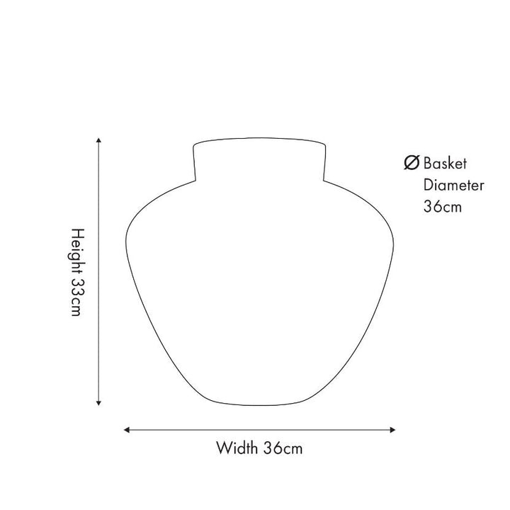 Seagrass Natural Vase Shaped Basket5 - Duck Barn Interiors