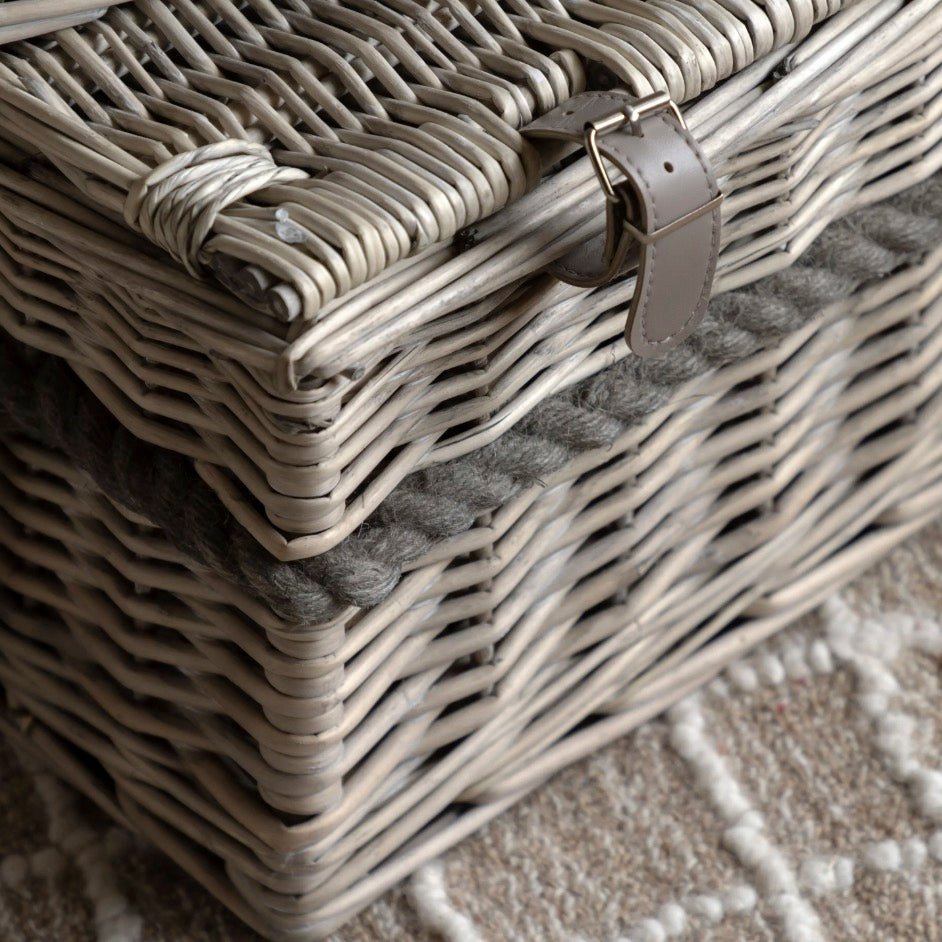 Set of 2 Rivra Lidded Baskets3 - Duck Barn Interiors