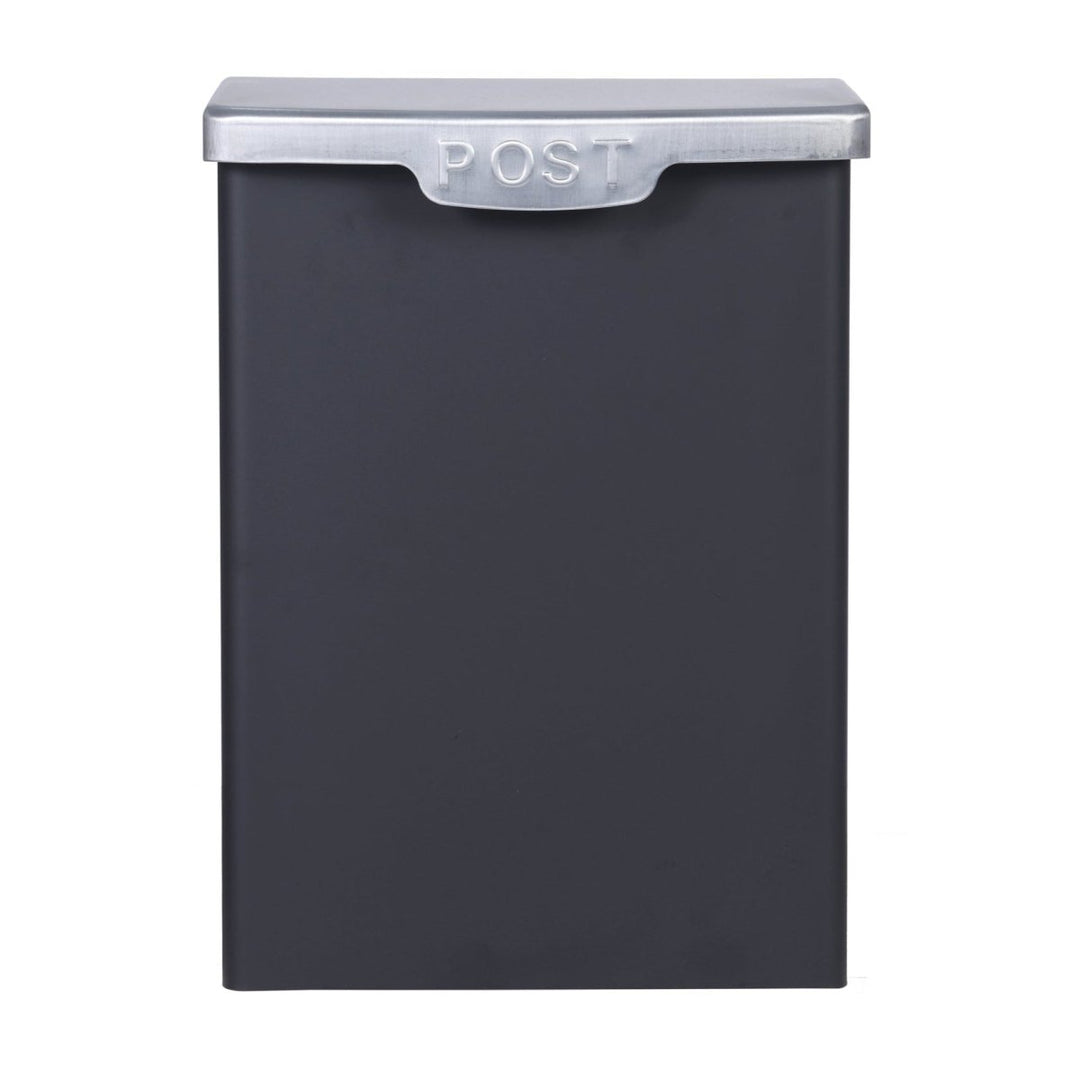 Shipton Steel Post Box - Carbon1 - Duck Barn Interiors