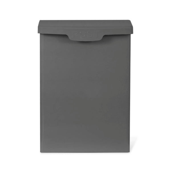 Shipton Steel Post Box - Charcoal Grey1 - Duck Barn Interiors