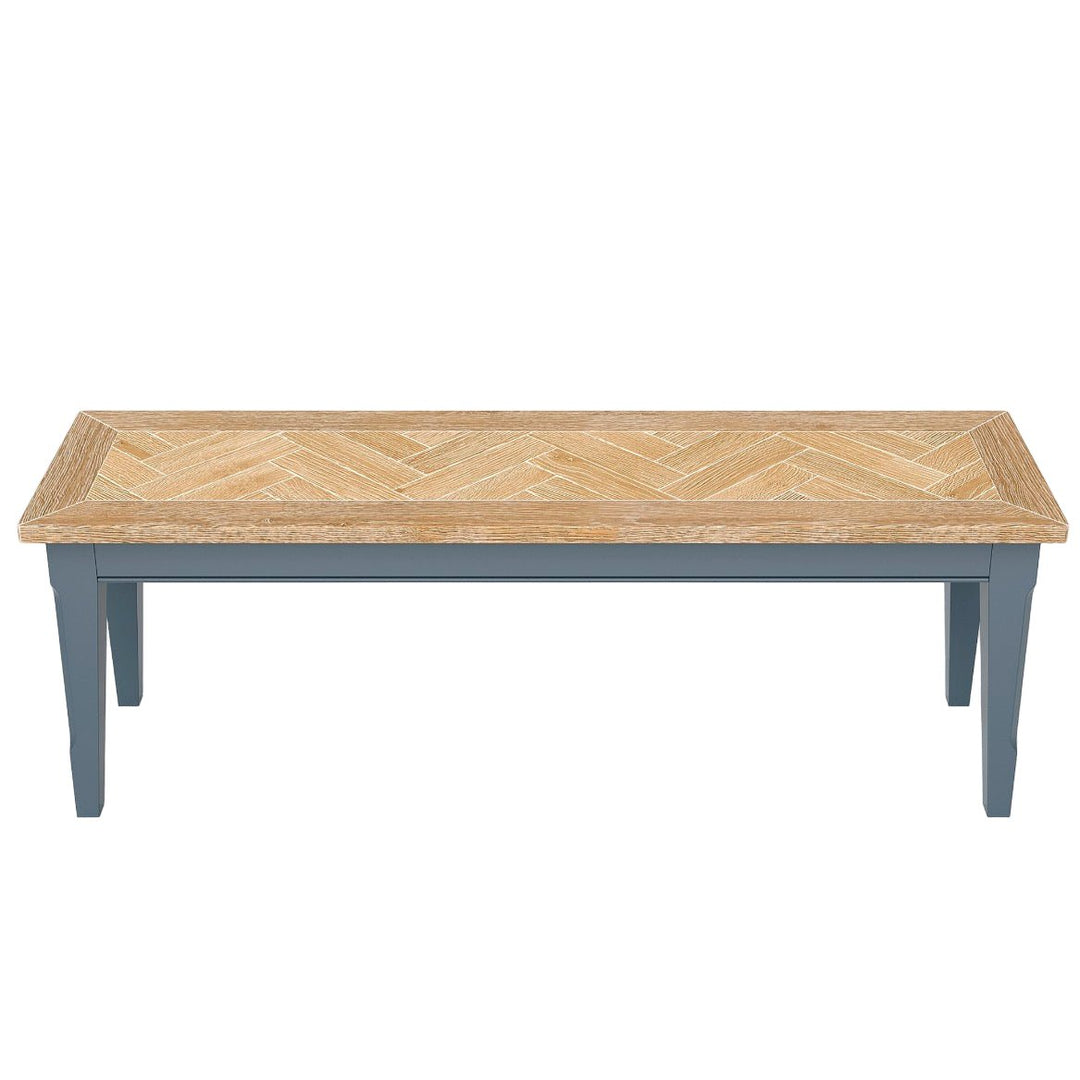 Signature Blue Dining Bench (2 Sizes)3 - Duck Barn Interiors