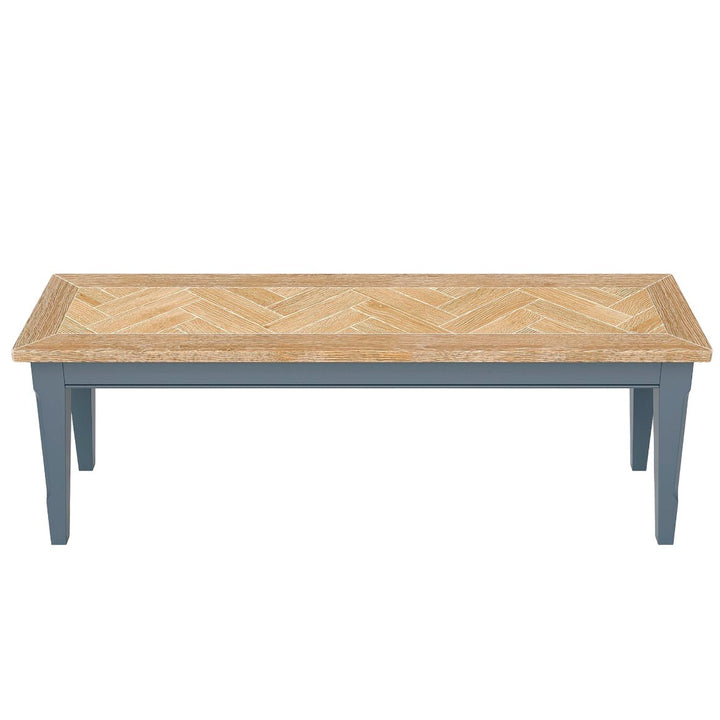 Signature Blue Dining Bench (2 Sizes)3 - Duck Barn Interiors