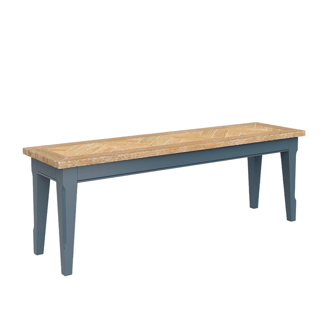 Signature Blue Dining Bench (2 Sizes)1 - Duck Barn Interiors