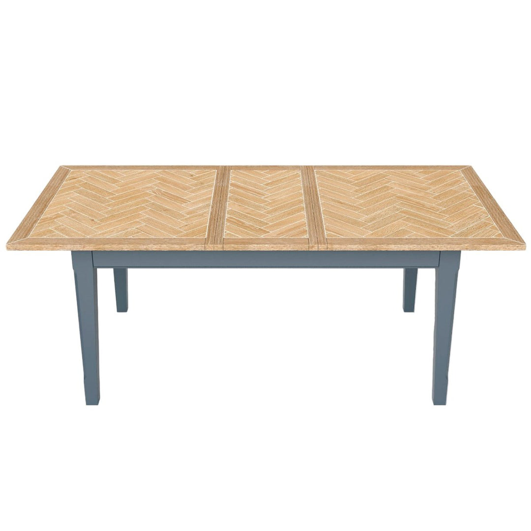 Signature Blue Extending Dining Table2 - Duck Barn Interiors