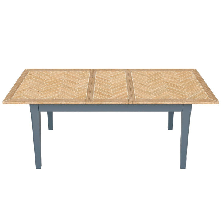 Signature Blue Extending Dining Table2 - Duck Barn Interiors