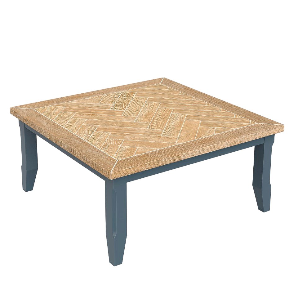 Signature Blue - Square Open Coffee Table1 - Duck Barn Interiors