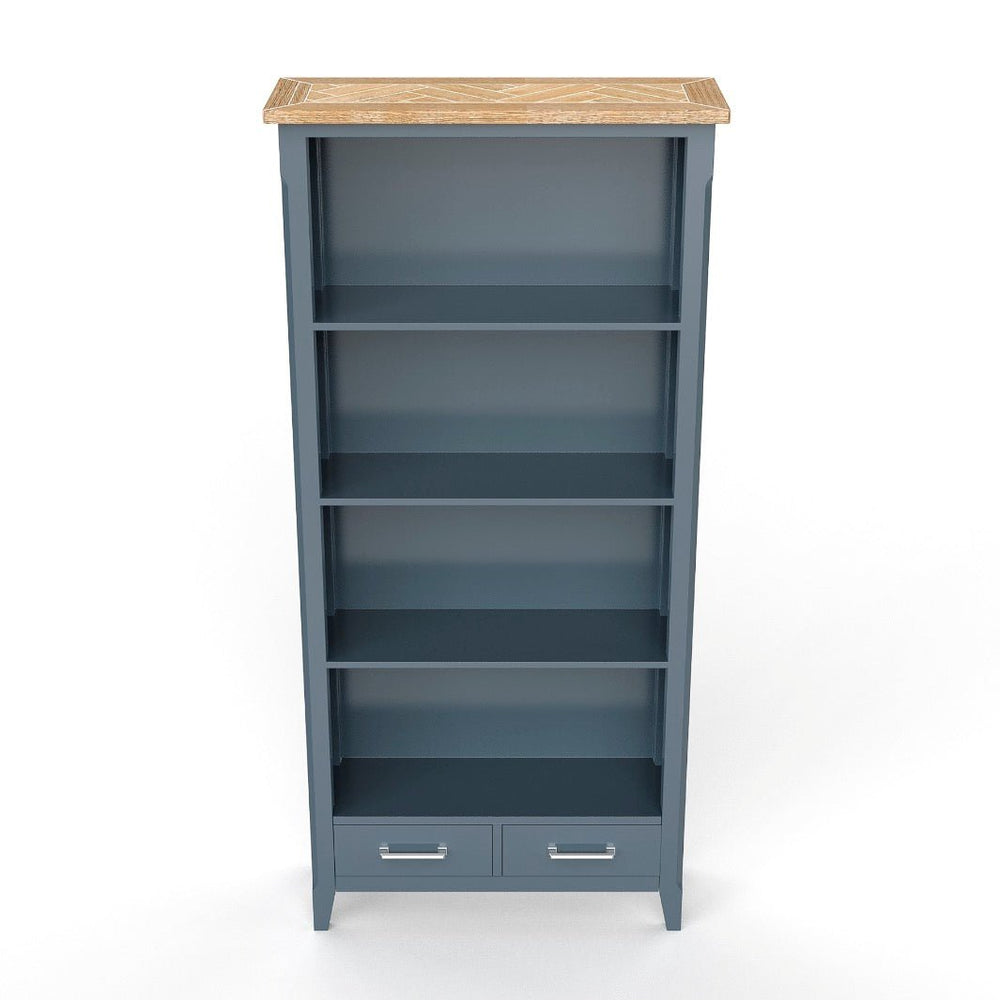 Signature Blue - Tall Bookcase3 - Duck Barn Interiors