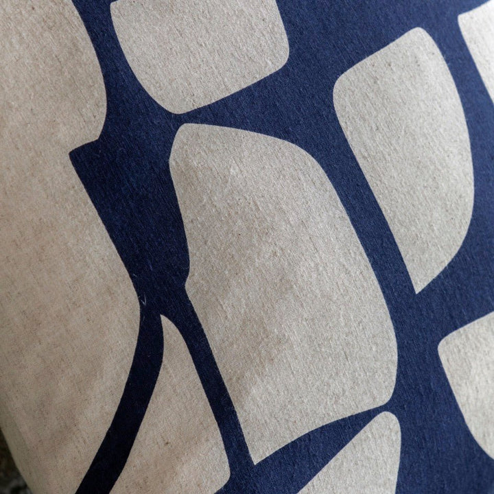 Skara Graphic Cushion - Ink Blue3 - Duck Barn Interiors