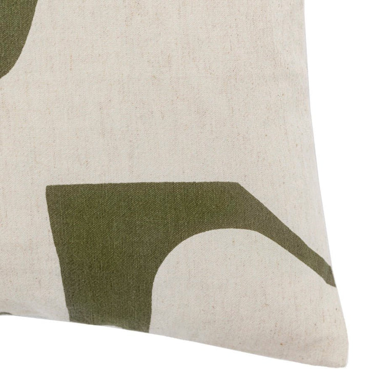 Skara Graphic Cushion - Olive5 - Duck Barn Interiors