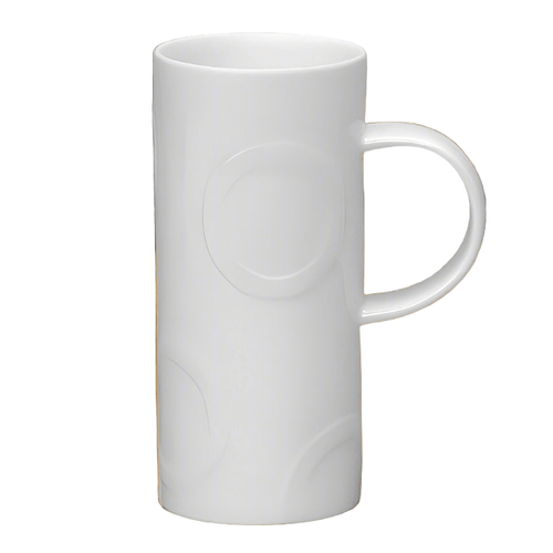 Skinny Hoop White Bone China Mug