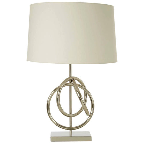 Skye Table Lamp with Banded Base & Shade