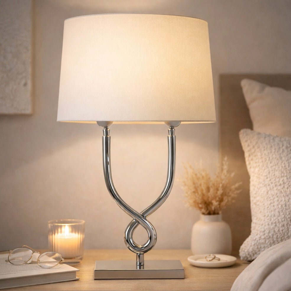 Skye Table Lamp with Cross Base and Shade1 - Duck Barn Interiors