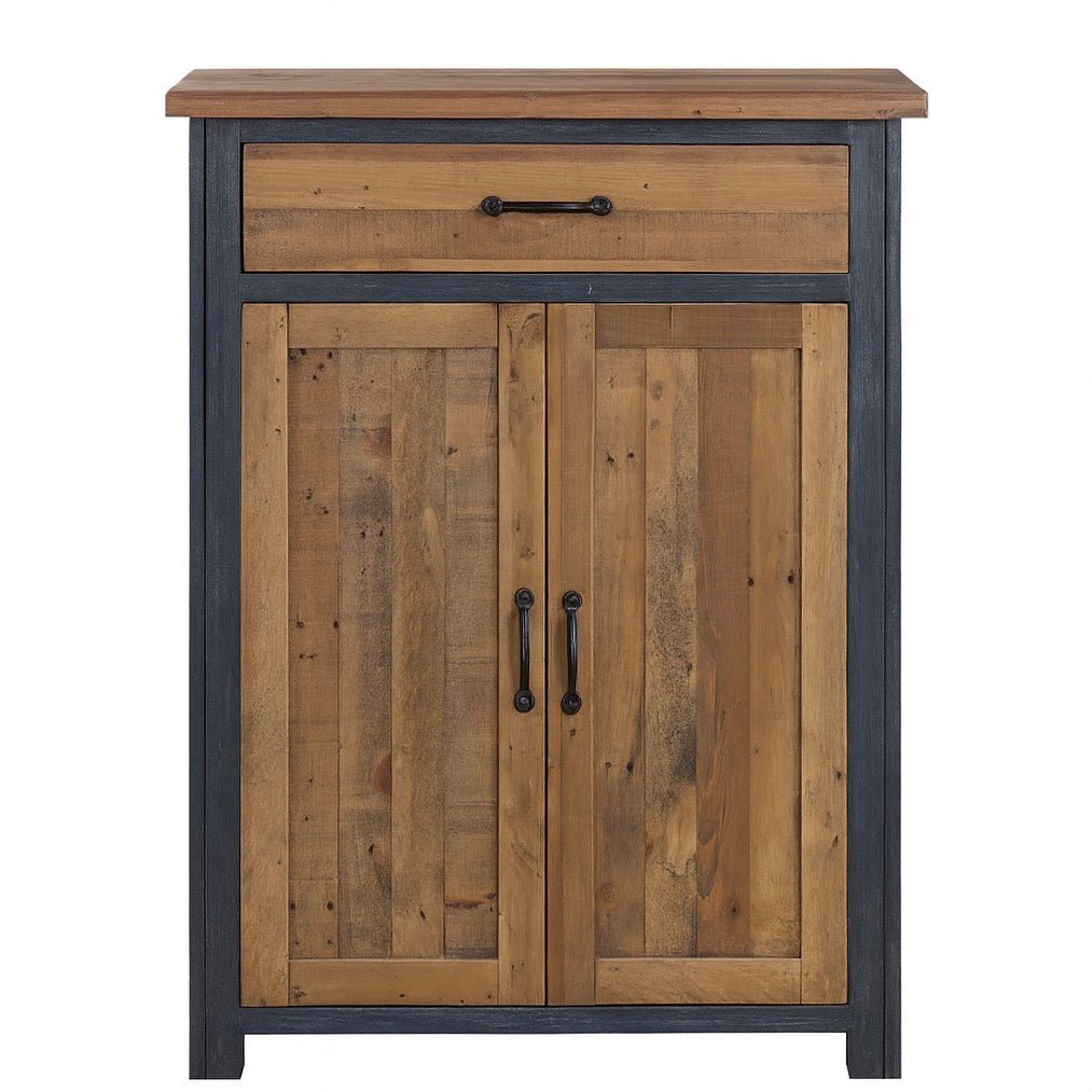 Splash of Blue Shoe Storage Cupboard With Drawer1 - Duck Barn Interiors