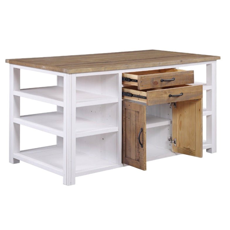 Splash of White Kitchen Island3 - Duck Barn Interiors