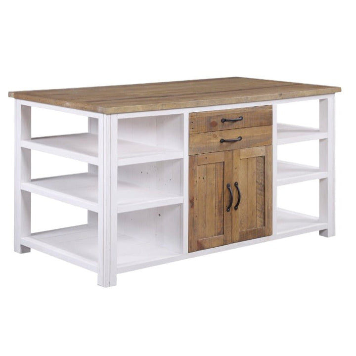 Splash of White Kitchen Island1 - Duck Barn Interiors