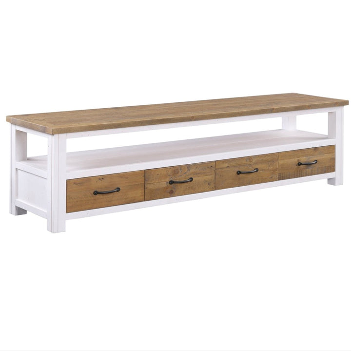 Splash of White Large Widescreen Television Cabinet1 - Duck Barn Interiors