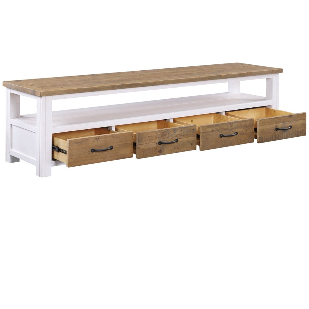 Splash of White Large Widescreen Television Cabinet3 - Duck Barn Interiors